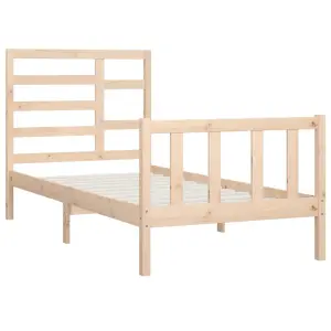 Berkfield Bed Frame Solid Wood Pine 90x200 cm