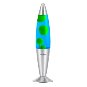 Innoteck 16" Soothing Motion Lava Lamp - Yellow Lava, Blue Liquid.