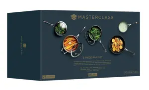 MasterClass 5 Piece Deluxe Stainless Steel Cookware Set