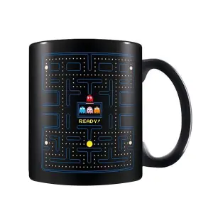 Pac Man Maze Mug Black/Blue (One Size)