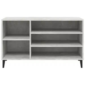 Berkfield Shoe Cabinet Concrete Grey 102x36x60 cm Engineered Wood