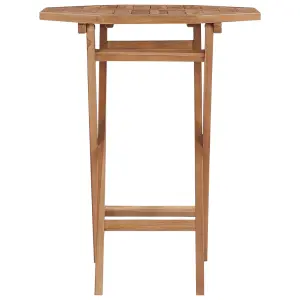 Berkfield Folding Garden Table 60x60x75 cm Solid Teak Wood