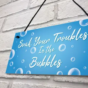 Red Ocean Novelty Hot Tub Hanging Decor Signs For Garden Novelty Lazy Spa Hot Tub Gifts Shed Sign