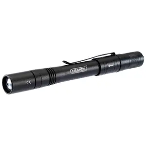 Draper  LED Rechargeable Aluminium Penlight, 1W 90099