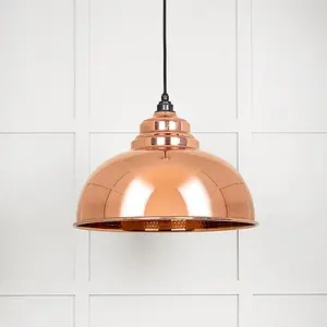 Hammered Copper Harborne Pendant