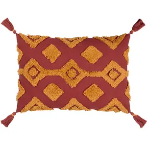 Geometric Rectangular Lumbar Pillow Cover Sunset