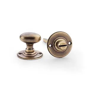 Alexander & Wilks Thumbturn and Release - Antique Brass