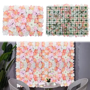 Artificial Simulation Rose Flower Decoration Backdrop Wall Panel 400 x 600 mm