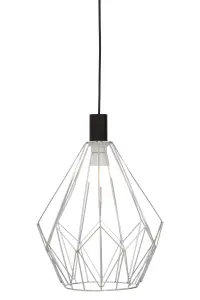 Interiors by Premier Wyra Chrome Gold Frame Pendant light