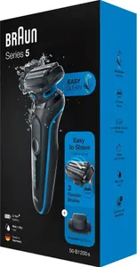 Braun Series 5 50-B1200s Electric Shaver, Blue