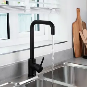 Bristan Dorado Black Kitchen Mixer Tap