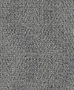 Galerie Utopia Charcoal Herringbone Weave Wallpaper Roll