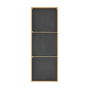 Alcantera Rectangle Metal Frame Wall Mirror Simple and Elegant Modern Design Copper / 140cm H x 50cm W