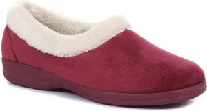 Pavers - Women's Full Slipper - Burgundy - Size 7