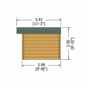 Hartland 12 x 10 Ft. Tongue and Groove Log Cabin No