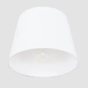 ValueLights Aspen Modern White Fabric Table Floor Light Shade