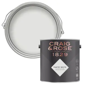 Craig & Rose 1829 Pantry White  Chalky Emulsion paint, 2.5L