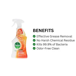 Dettol Power & Pure Powerful Kitchen Disinfectant 750ml