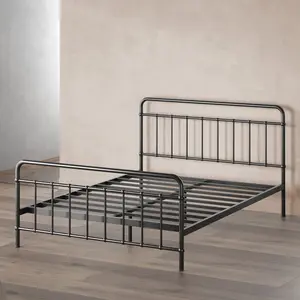 Farnham Farmhouse Metal Bed Frame with Headboard Super King (6')