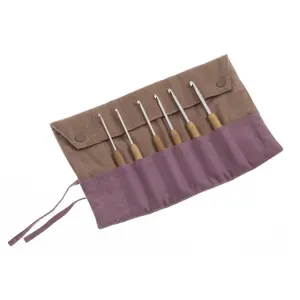 BAM.HANDLE C/HK SET - Fabric Gift Set: 6 Crochet Hooks with Bamboo Handle - Pony