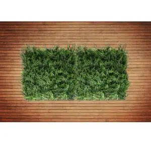 Artificial Plant Flower Living Wall Panels Realistic - Fern - Indoor / Outdoor - 1m x 1m - Home, Garden, Office