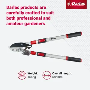 Darlac Telescopic Ratchet Lopper, DP474A