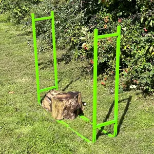 Metal Log Rack and Firewood Storage Tidy