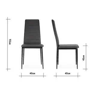 Adrastus Upholstered Dining Chair (Set of 6) Black