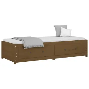 Berkfield Day Bed Honey Brown 90x200 cm Solid Wood Pine