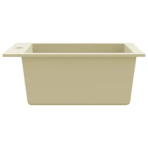 Berkfield Granite Kitchen Sink Single Basin Beige