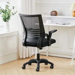 Office Black Desk Mesh Swivel Chair Computer Ergonomic Chair