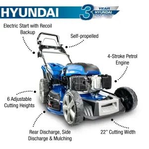 Hyundai HYM560SPE 196cc Petrol Rotary Lawnmower