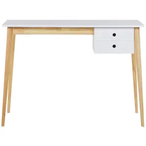 Home Office Desk with Storage White EBEME