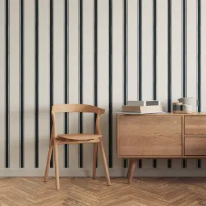 Lick Black & White Stripes 03 Textured Wallpaper Sample