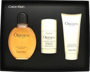 Calvin Klein Obsession Gift Set 125Ml EDT + 75Ml Aftershave Balm + 75G Deodorant Stick Online Fragrance Shop Calvin Klein Aftershave For Men