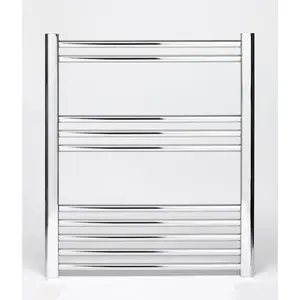 Straight Towel Rail Heated Towel Rails 70cm H x 50cm W x 11cm D