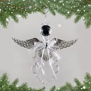 Acrylic Angel with Wing Hanging Figurine Ornament