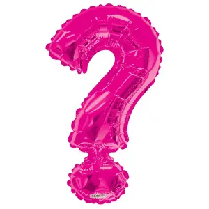 Apac Question Mark Foil Balloon Pink (One Size)