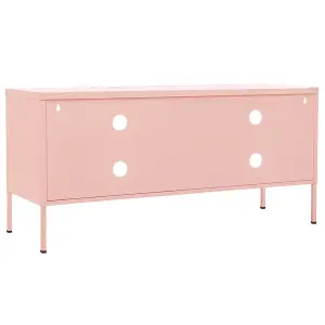 Berkfield TV Cabinet Pink 105x35x50 cm Steel