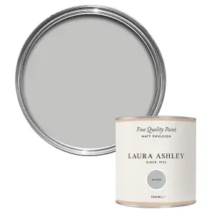 Laura Ashley Silver Matt Emulsion paint, 100ml