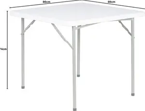 Hartleys 3ft Square Folding Table