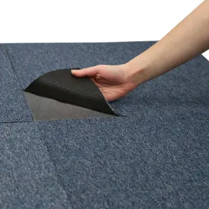 10m2 Storm Blue And Anthracite Carpet Tiles