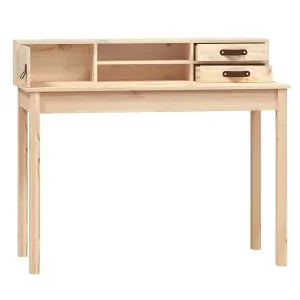 Berkfield Desk 110x50x93 cm Solid Wood Pine