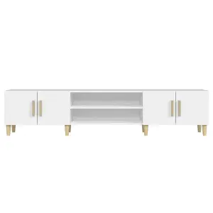 Berkfield TV Cabinet White 180x31.5x40 cm Engineered Wood