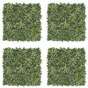 Klikstrom Vertical Square Artificial plant wall, (H)1m (W)1m