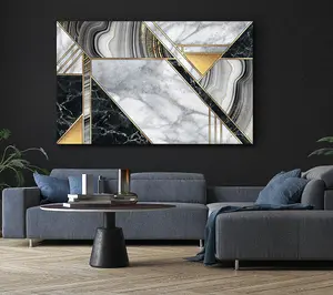 Triangles Of Marble Canvas Print Wall Art - Medium 20 x 32 Inches