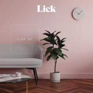 Lick Pink 05 Matt Emulsion paint, 2.5L