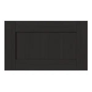 GoodHome Verbena Matt charcoal Shaker Drawer front, bridging door & bi fold door 600mm