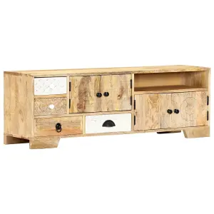 Berkfield TV Cabinet 120x30x40 cm Solid Mango Wood