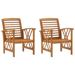 Berkfield Garden Chairs 2 pcs Solid Acacia Wood